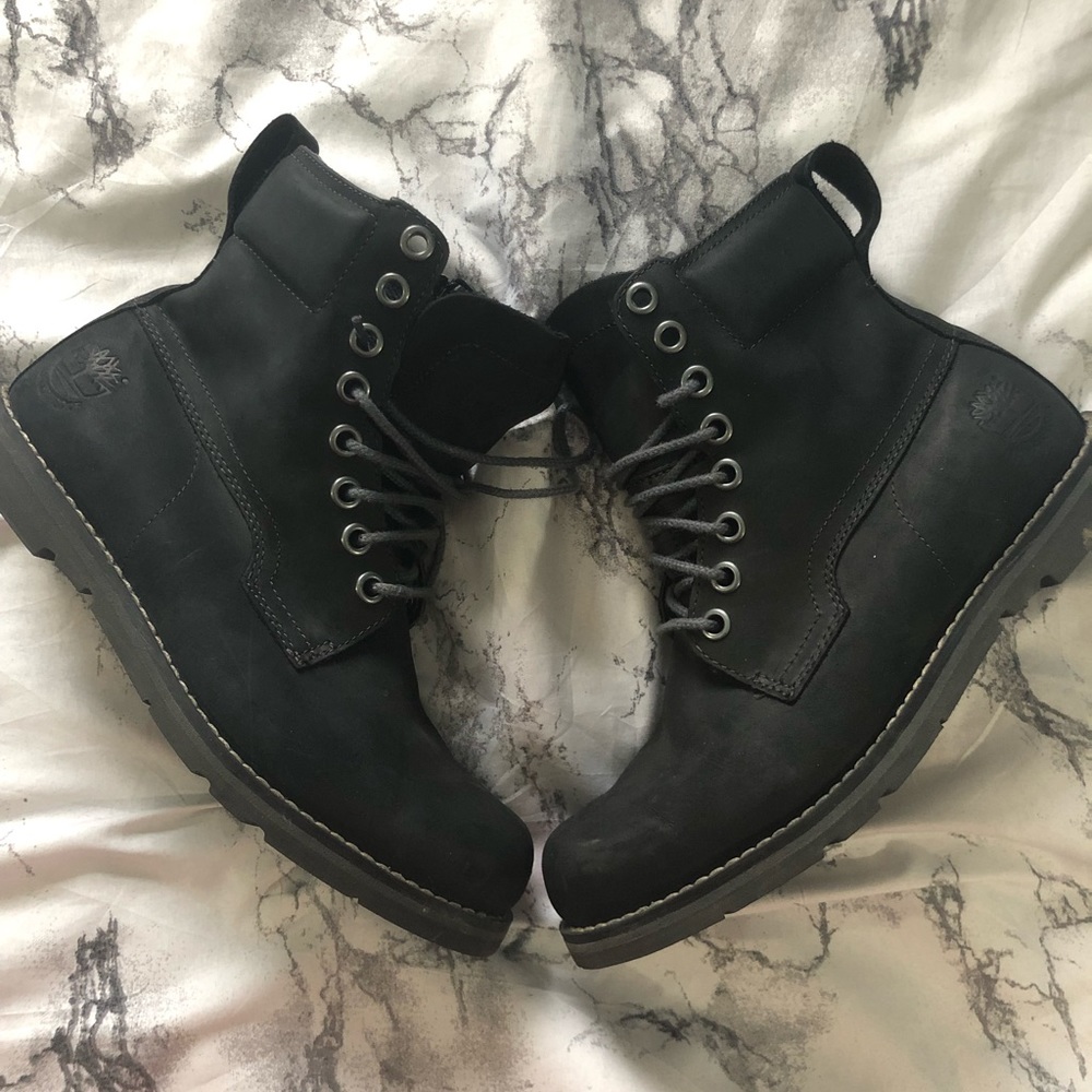 Black Timberland boots